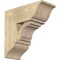 Ekena Millwork Merced Traditional Rough Sawn Bracket w/ Offset Brace, Douglas Fir, 8"W x 18"D x 18"H BKT0806X18X18MRC01RDF - alternate 1